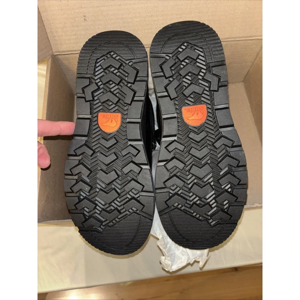 New $140 Sorel Women's 7 Black Whitney III Waterproof Boots
